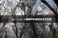 202320232024级天津考试湖南历年高考语文作文题目汇总