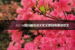 2023四川高考语文作文题目预测及范河北2005年考试文