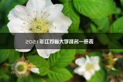2023年江苏日本大学考试内容省大学排名一览表